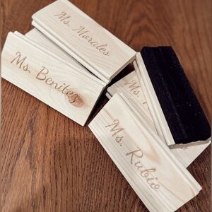 Wood eraser customized